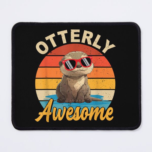 Item preview, otterly awesome funny otter sea animal retro designed and sold by 3INEKMIZAN.