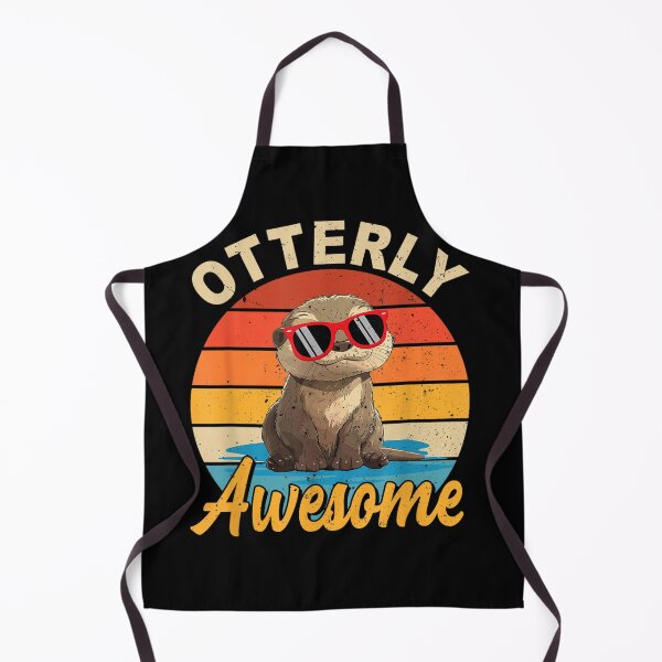 Item preview, otterly awesome funny otter sea animal retro designed and sold by 3INEKMIZAN.