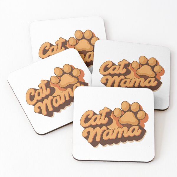Item preview, Retro Cat Mama Paw Print Design designed and sold by chattsuede.