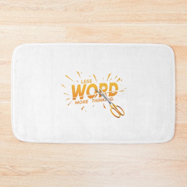Item preview, Less Word More Thinking Conceptual Art designed and sold by chattsuede.
