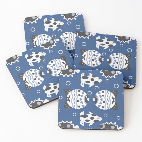Item preview, Cute Blue Fish Pattern – Calm Ocean Aesthetic Design designed and sold by CHANCHANAI.