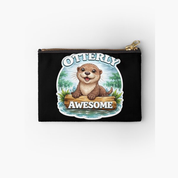 Item preview, otterly awesome funny otter sea animal retro designed and sold by 3INEKMIZAN.