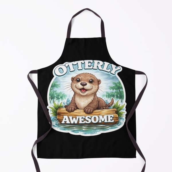 Item preview, otterly awesome funny otter sea animal retro designed and sold by 3INEKMIZAN.