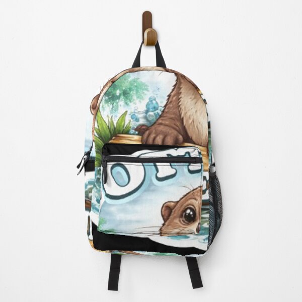 Item preview, otterly awesome funny otter sea animal retro designed and sold by 3INEKMIZAN.