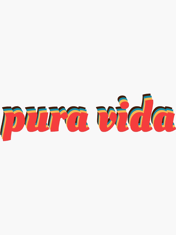 Pura vida Sticker for Sale by RossDillon