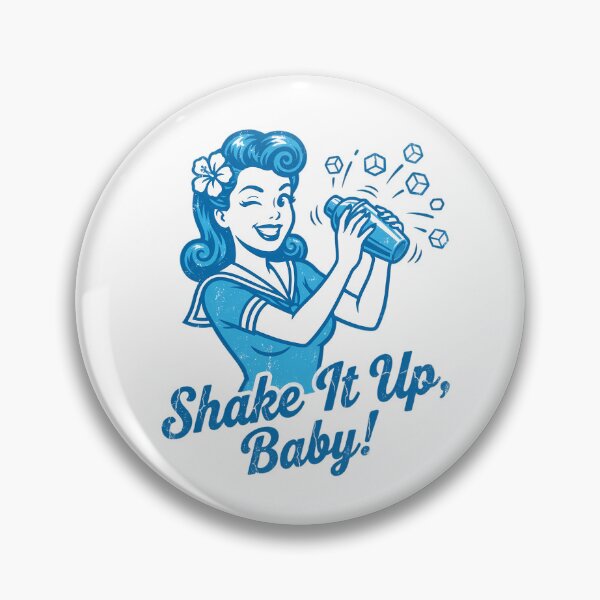 Item preview, Shake It Up Baby Retro Pinup Cocktail Illustration designed and sold by chattsuede.