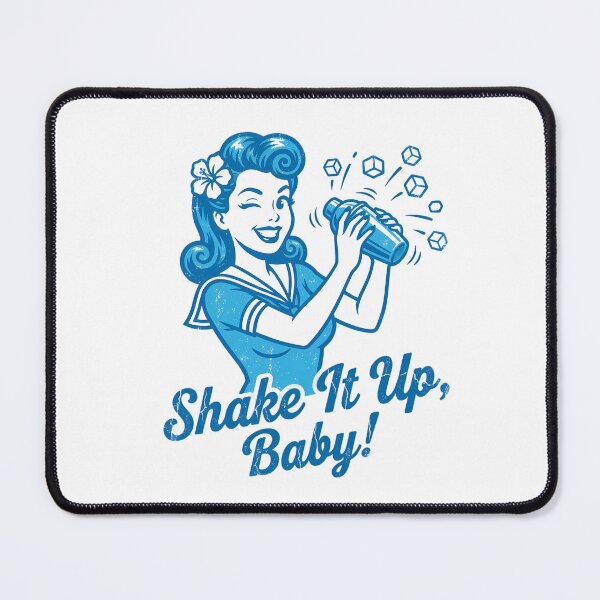 Item preview, Shake It Up Baby Retro Pinup Cocktail Illustration designed and sold by chattsuede.