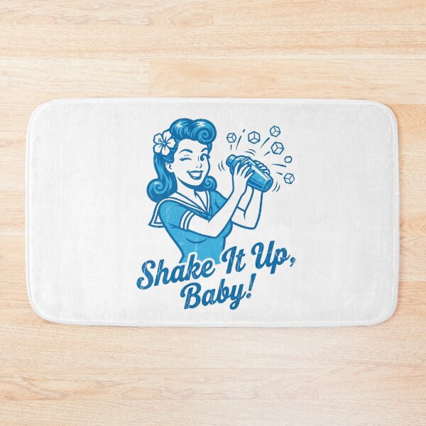 Item preview, Shake It Up Baby Retro Pinup Cocktail Illustration designed and sold by chattsuede.