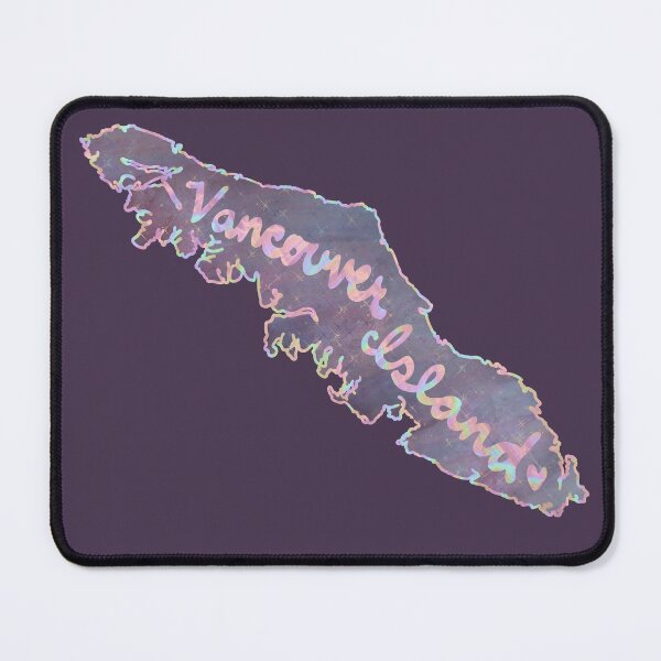 Item preview, Tie Dye Vancouver Island Outline with Cursive Handwritten Font designed and sold by Wild Coast Creative.