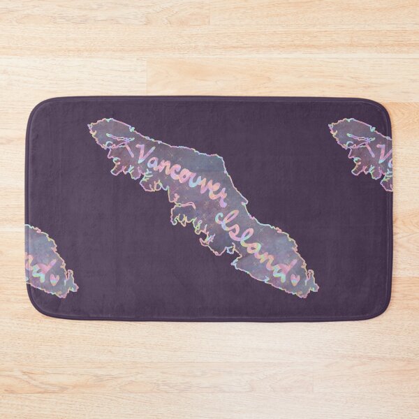Item preview, Tie Dye Vancouver Island Outline with Cursive Handwritten Font designed and sold by Wild Coast Creative.