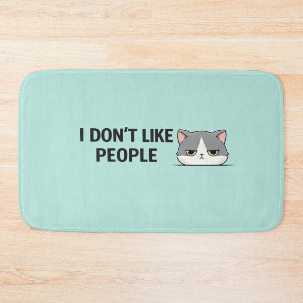 Item preview, I Don’t Like People Cat – Funny Introvert Cat designed and sold by Mojibebe.
