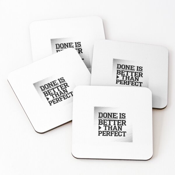 Item preview, Done is Better Than Perfect Motivational Quote Typography designed and sold by "Positive Vibes & Daily Lifestyle".