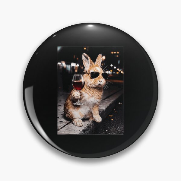 Item preview, Funny Rabbit Sunglasses Wine Drinker Animal  designed and sold by SanTiOmal.