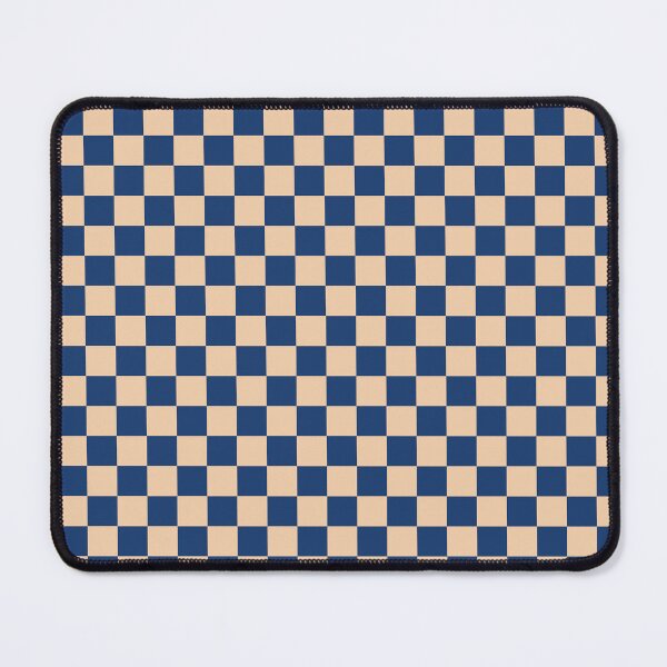 Item preview, Navy Blue and Cream Retro Checkered Pattern Phone Case, Minimalist Midnight Blue Checkerboard Blanket, Dark Blue and Sand Gingham Check Aesthetic Journal designed and sold by VivaFy.