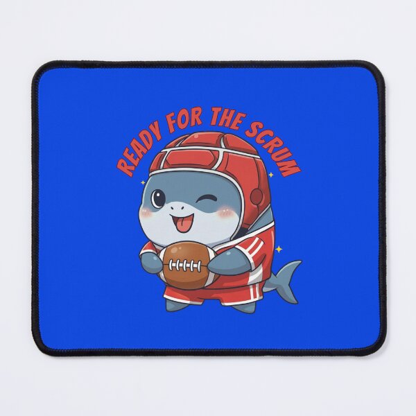 Item preview, Ready For The Scrum Rugby Player Shark designed and sold by Nature's Chibis.
