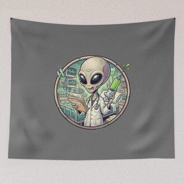 Item preview, Alien Doctor Ready for Medical Duty designed and sold by Sunkhung.