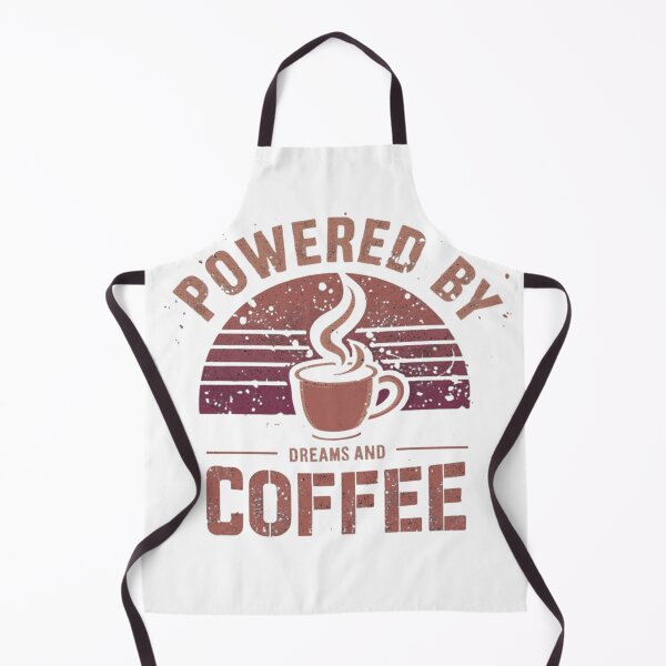 Item preview, Vintage Powered by Dreams and Coffee Retro Sunset designed and sold by The Daily Progress.