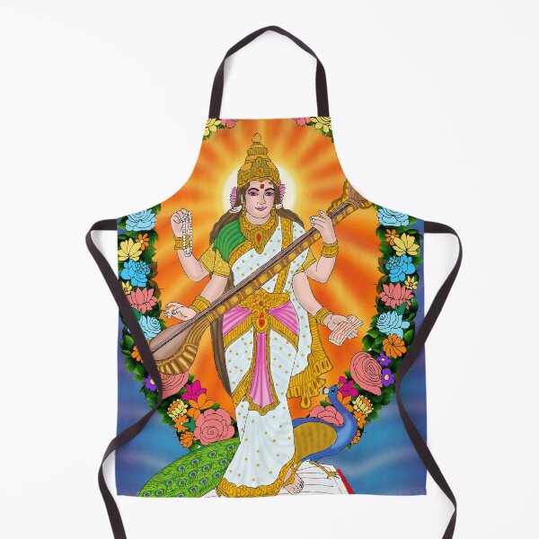 Item preview, Saraswati Mata Divine Art – Spiritual Knowledge Goddess Design designed and sold by Harshit_Digital_Arts.