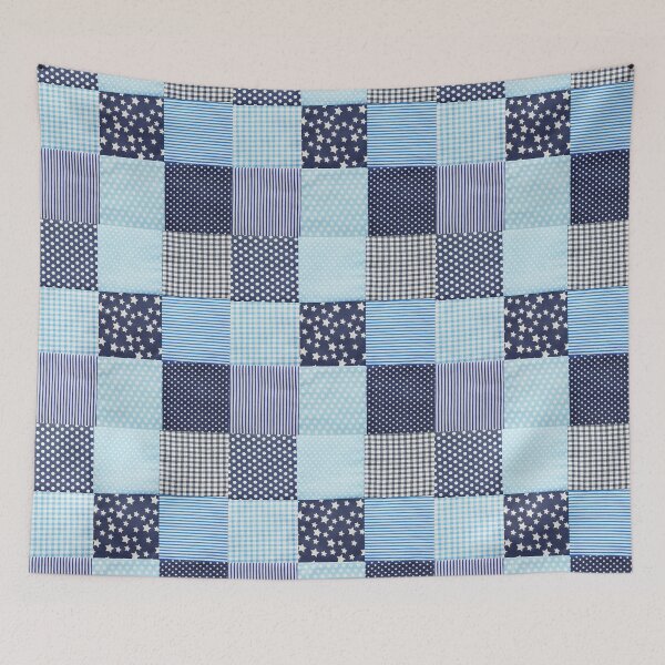 Item preview, Blue and White Square Nine-Patch  designed and sold by Miss Sherry's Home.