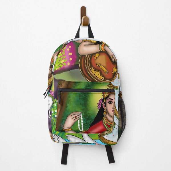 Item preview, Maa Saraswati Spiritual Illustration – Hindu Goddess Art Design designed and sold by Harshit_Digital_Arts.