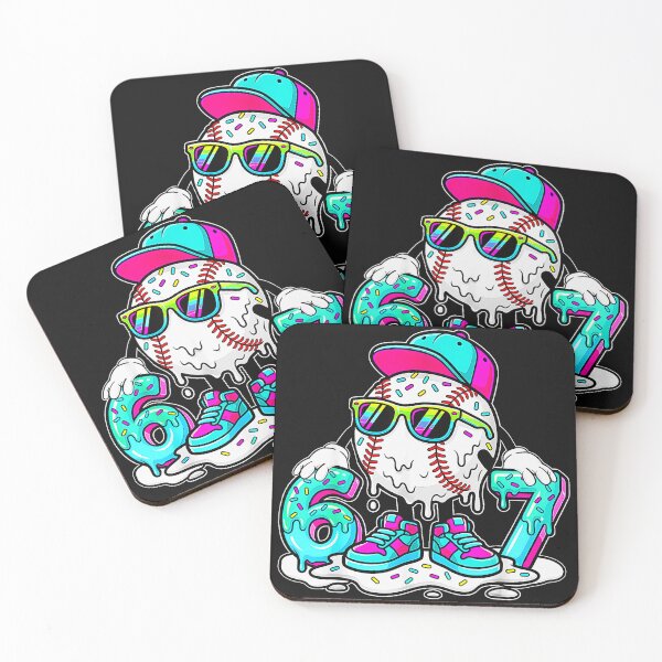 Item preview, 6 7 Baseball Player Jersey Number Fan designed and sold by SanTiOmal.