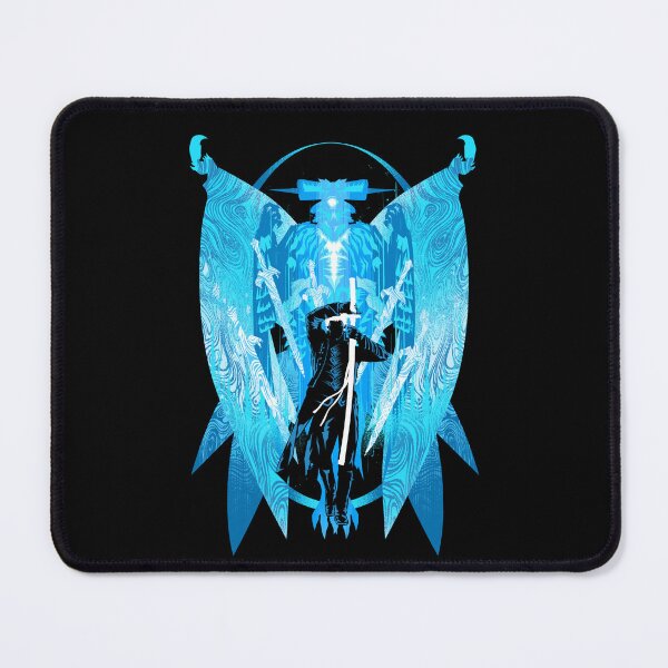 Item preview, Vergil Minimal Silhouette Dark Aesthetic Devil Hunter - Blue Ver designed and sold by Hypertwenty Designs.