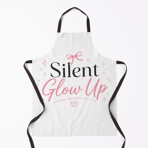 Item preview, Silent Glow Up Aesthetic Cute Motivational Quote Minimal Pink Typography Design designed and sold by Sanika arts .
