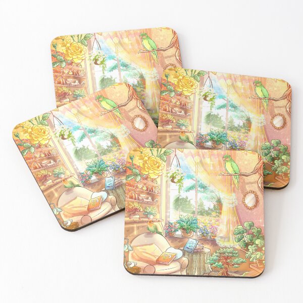 Item preview, Cozy Sunny Conservatory Garden Room with Parrots designed and sold by TeamLouOfficial.