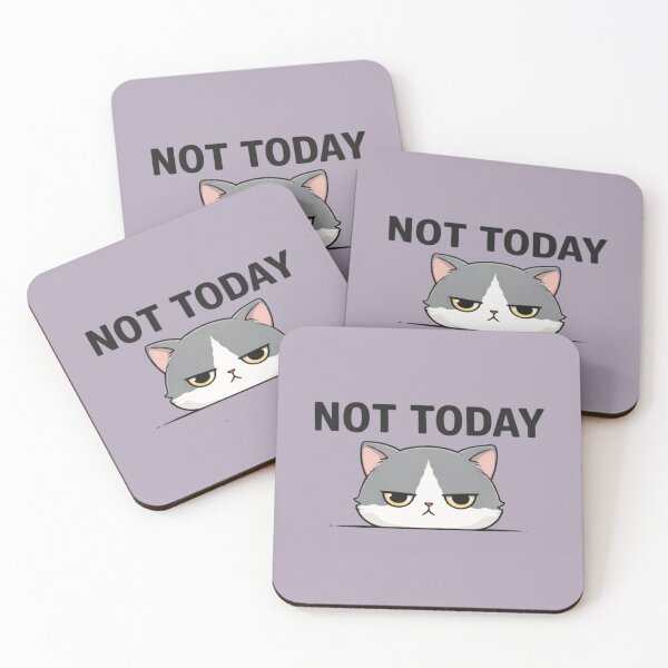 Item preview, Not Today Cat – Grumpy Introvert Cat Meme Shirt designed and sold by Mojibebe.