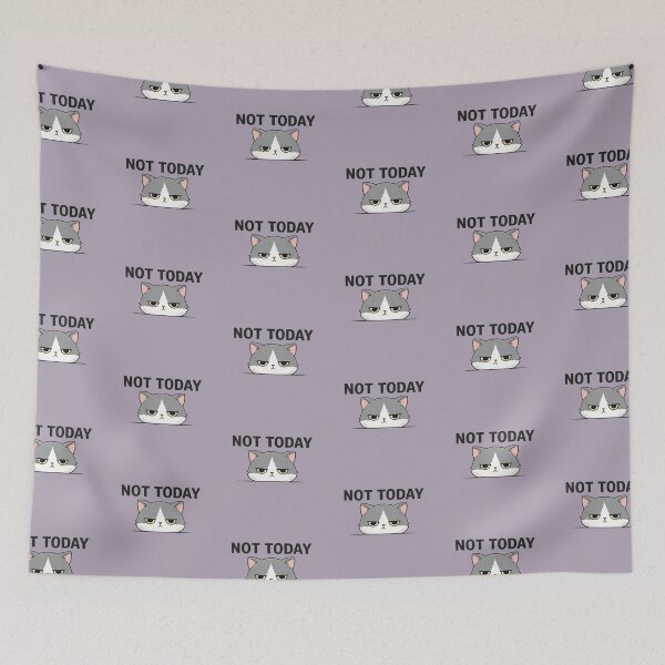 Item preview, Not Today Cat – Grumpy Introvert Cat Meme Shirt designed and sold by Mojibebe.