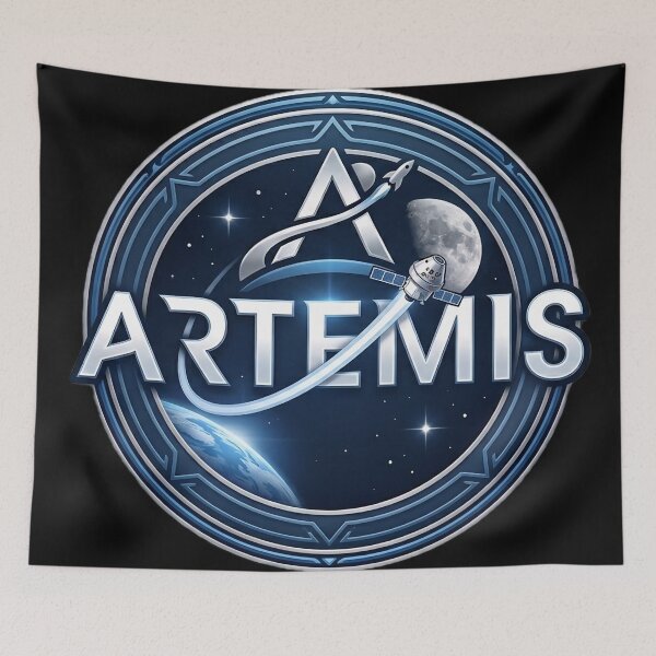Artikelvorschau, Emblem des Artemis-Raumfahrtprogramms – Mondmission & Orion-Raumschiff entworfen und verkauft von Prime_1.
