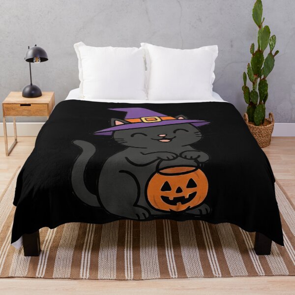 Item preview, Kawaii Black Cat Witch Halloween Pumpkin designed and sold by k3rstman1.