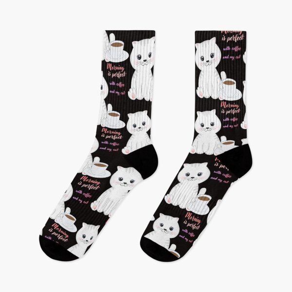 Item preview, Morning Is Perfect With Coffee And My Cat. designed and sold by Dinasshop.