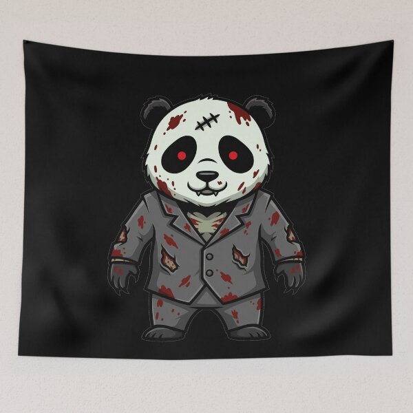Item preview, Creepy Zombie Panda in Suit Horror Style designed and sold by k3rstman1.