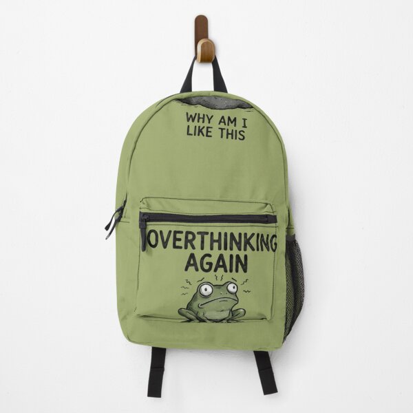 Item preview, Overthinking Again Frog Shirt – Funny Anxiety Meme Introvert Tee designed and sold by ZyxDes.