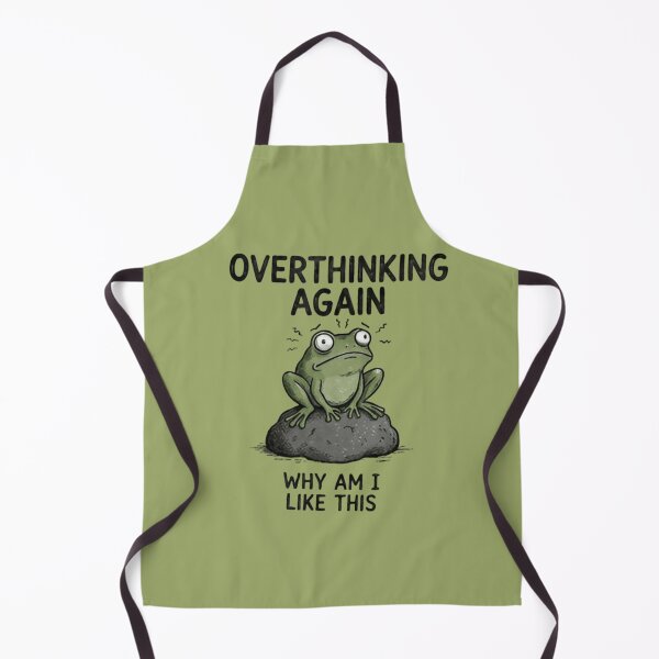 Item preview, Overthinking Again Frog Shirt – Funny Anxiety Meme Introvert Tee designed and sold by ZyxDes.