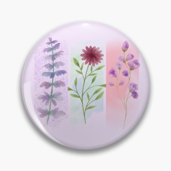 Item preview, Wildflower Triptych Watercolor Floral Art  - Botanical Trio: Lavender, Zinnia, and Foxglove Watercolor designed and sold by PriyaMagic.