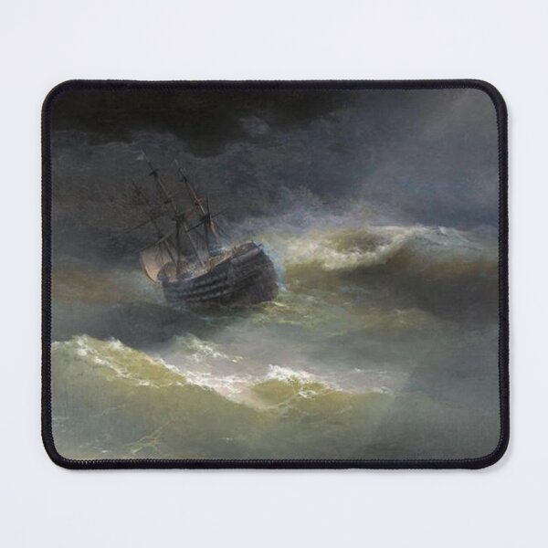 Item preview, The Ship Maria in the Storm Augusta Stylianouaivan designed and sold by SharonTheFirst.