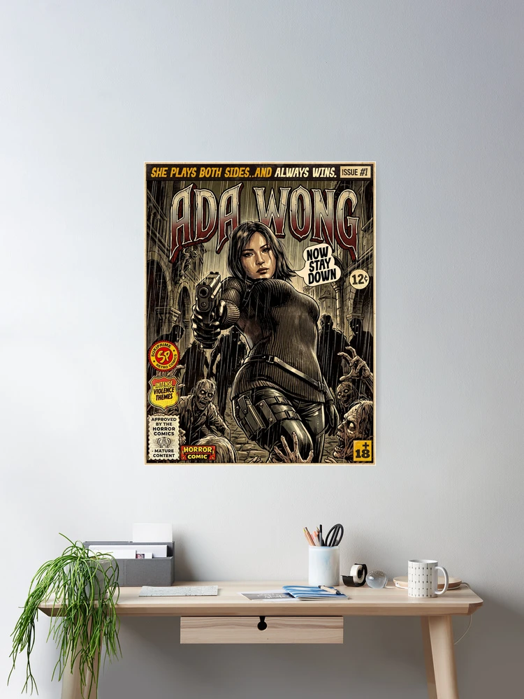 Resident Evil 4 Ada Wong Vintage Comic Cover Art