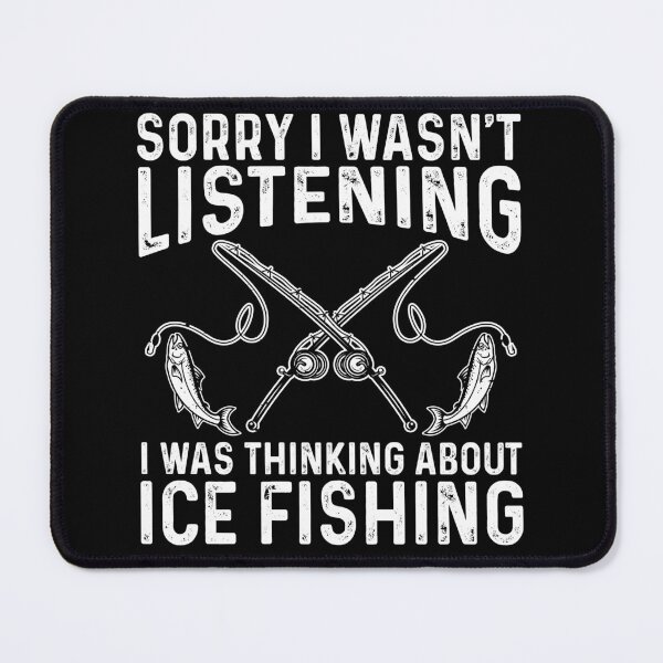 Item preview, Funny Ice Fishing Gift Thinking About Fishing designed and sold by KroghDs.