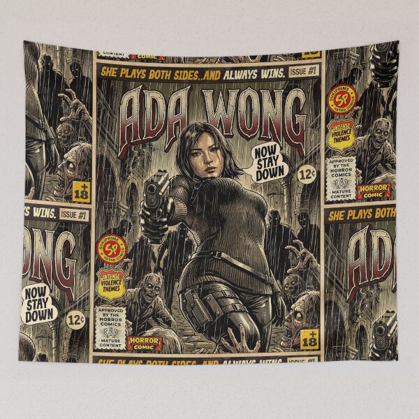 Item preview, Resident Evil 4 Ada Wong Vintage Comic Cover Art designed and sold by Back2Collage.