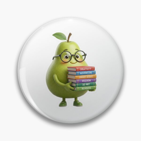 Item preview, Cute Nerd Pear Sticker," Wise Fruit Professor Sticker designed and sold by Sticker Art Shop.