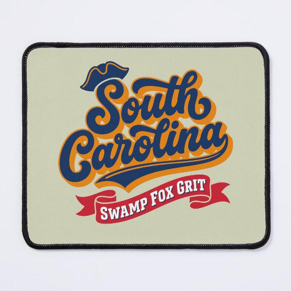 Item preview, Retro South Carolina Swamp Fox Grit Vintage Americana Script Art designed and sold by Cozy-Old-Pub.