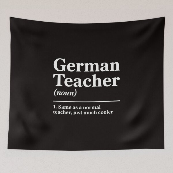 Artikelvorschau, Deutschlehrer-Definition: Zurück zur Schule – Erster Schultag entworfen und verkauft von Hybrid-Mind.