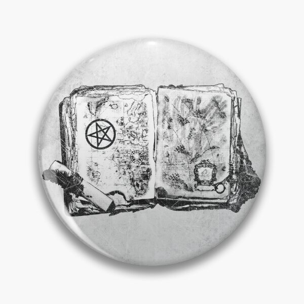 Item preview, 'Ancient Occult Grimoire' Black and White Gothic Map Illustration designed and sold by Ghoul Enterprises.