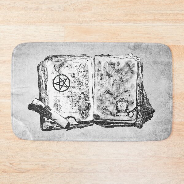 Item preview, 'Ancient Occult Grimoire' Black and White Gothic Map Illustration designed and sold by Ghoul Enterprises.