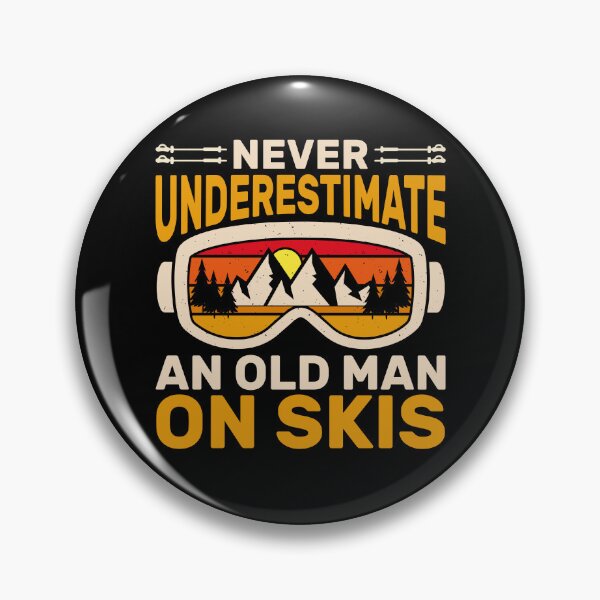Item preview, Funny Old Man On Skis Retro Skiing Gift designed and sold by KroghDs.