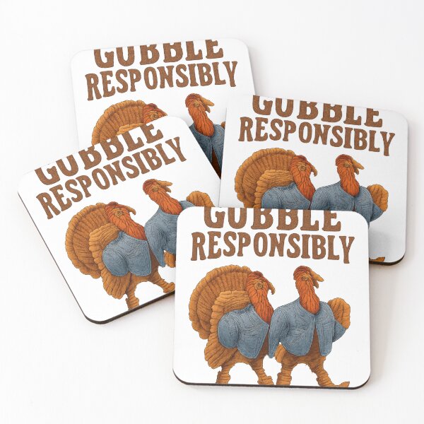 Item preview, Gobble Responsibly Turkeys designed and sold by Velvet-motive.
