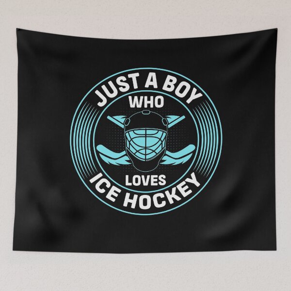 Item preview, Just A Boy Who Loves Ice Hockey Goalie Gift designed and sold by KroghDs.