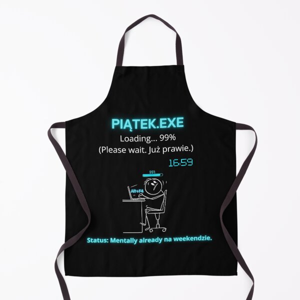 Item preview, Black Piątek EXE Loading 99% - Funny Polinglish Office Humor Gift Friday Mood designed and sold by VibePolinglish.